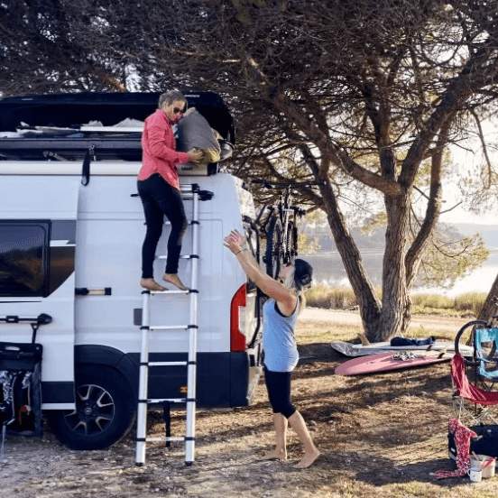 Thule Van Ladder 9 Steps Telescopic and Fixation Kit Camper Motorhome Campervan offgrid 301404 - Image 4