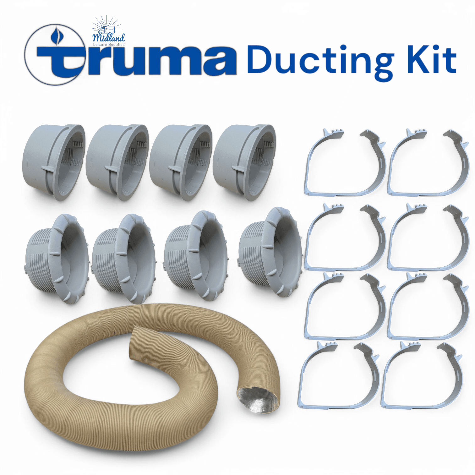 TRUMA COMBI BOILER 65mm DUCTING PIPE KIT TO SUIT 2E 4E 6E camper motorhome