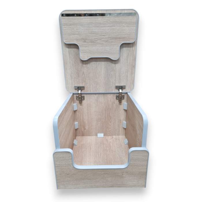 Bardolino Oak Camper Toilet Storage Box For Thetford 135 and 335 Porta potti Buddy seat Boom Box - Image 3