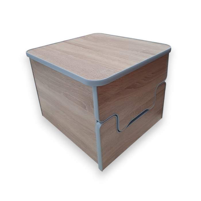 Bardolino Oak Camper Toilet Storage Box For Thetford 135 and 335 Porta potti Buddy seat Boom Box - Image 2
