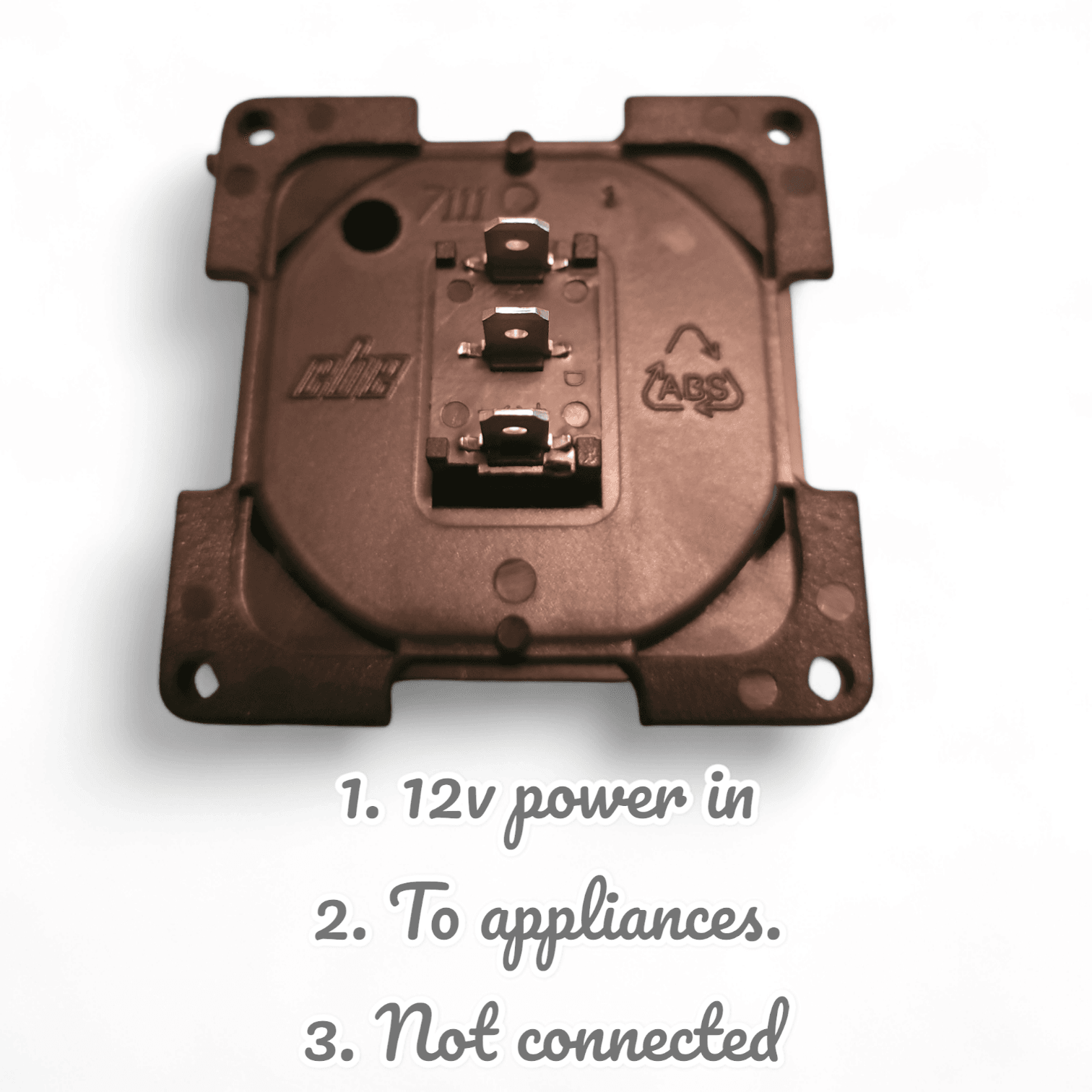 CBE Single unipolar 2 posistion Light Switch 12v motorhome camper 27062 - Image 2