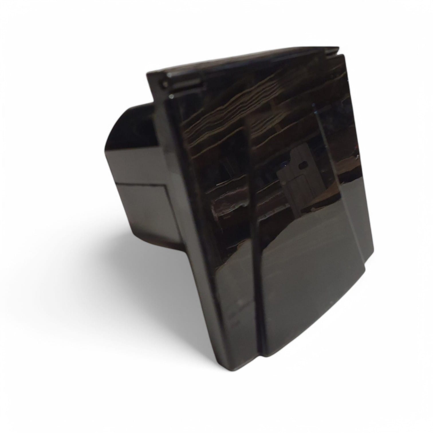 Square Flush 240v Mains Hook Up Inlet Black Gloss Campervan Motorhome Caravan PO140