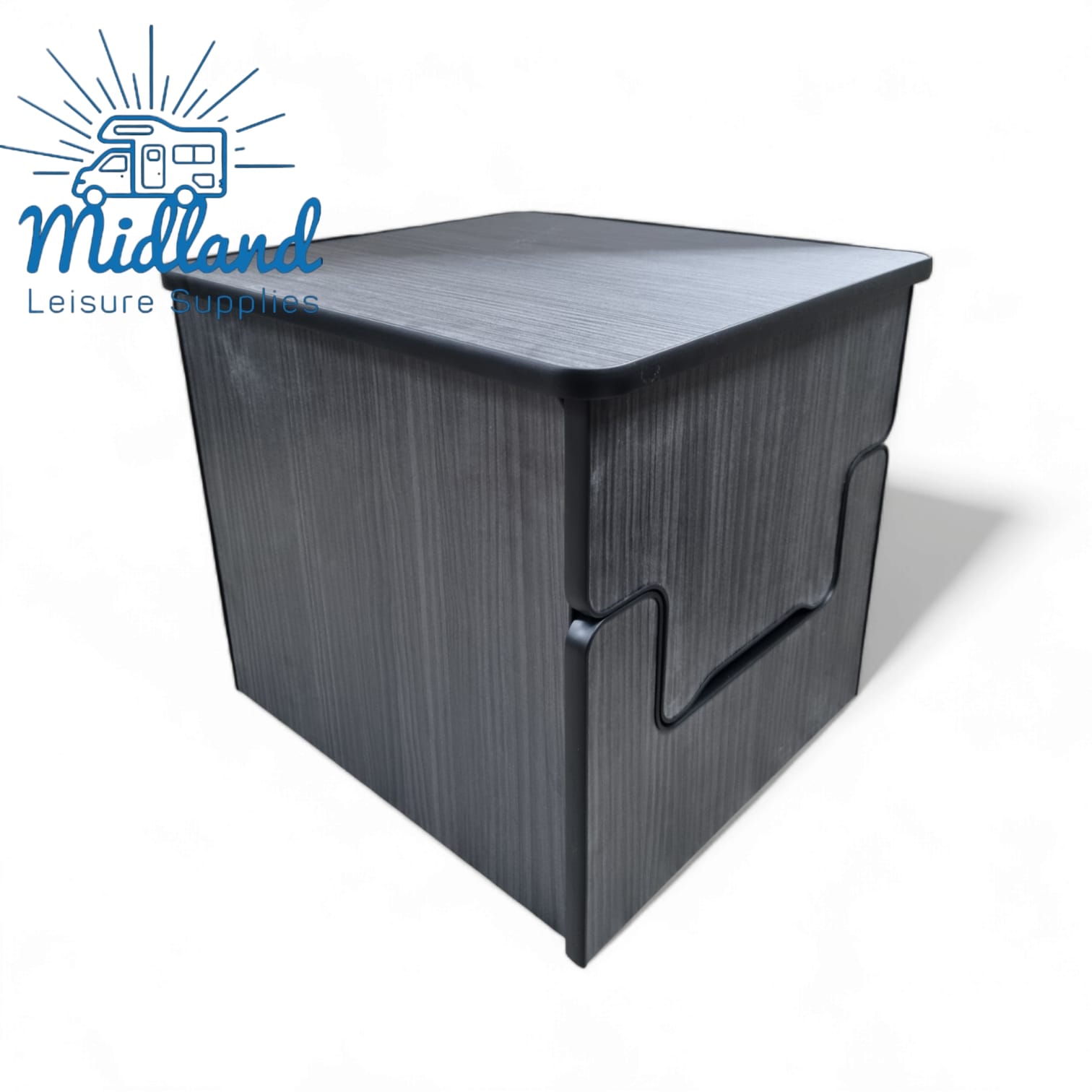 Camper Toilet Storage Box For Thetford 145 & 345 Porta potti Black Hacienda seat t5 t6 - Image 2