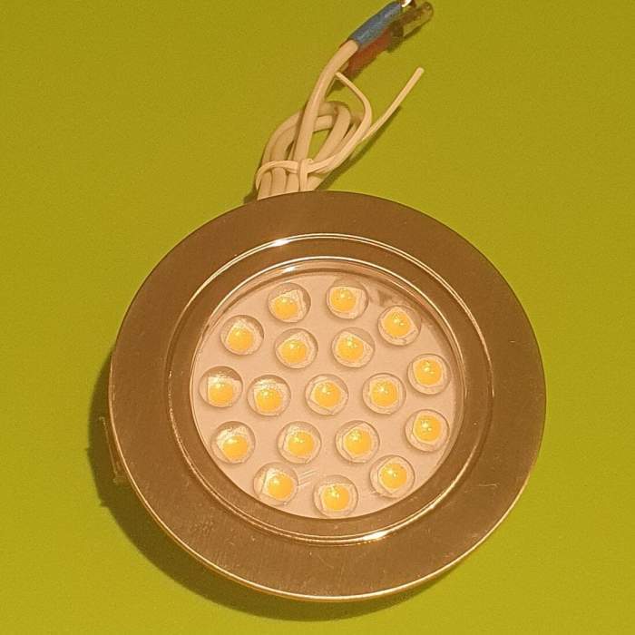 Dimatec 12v Recessed 18 LED 1.2w Touch Control Light Nickel