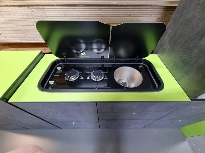 Thetford Topline 111 twin burner and RH sink Collection only - Image 2
