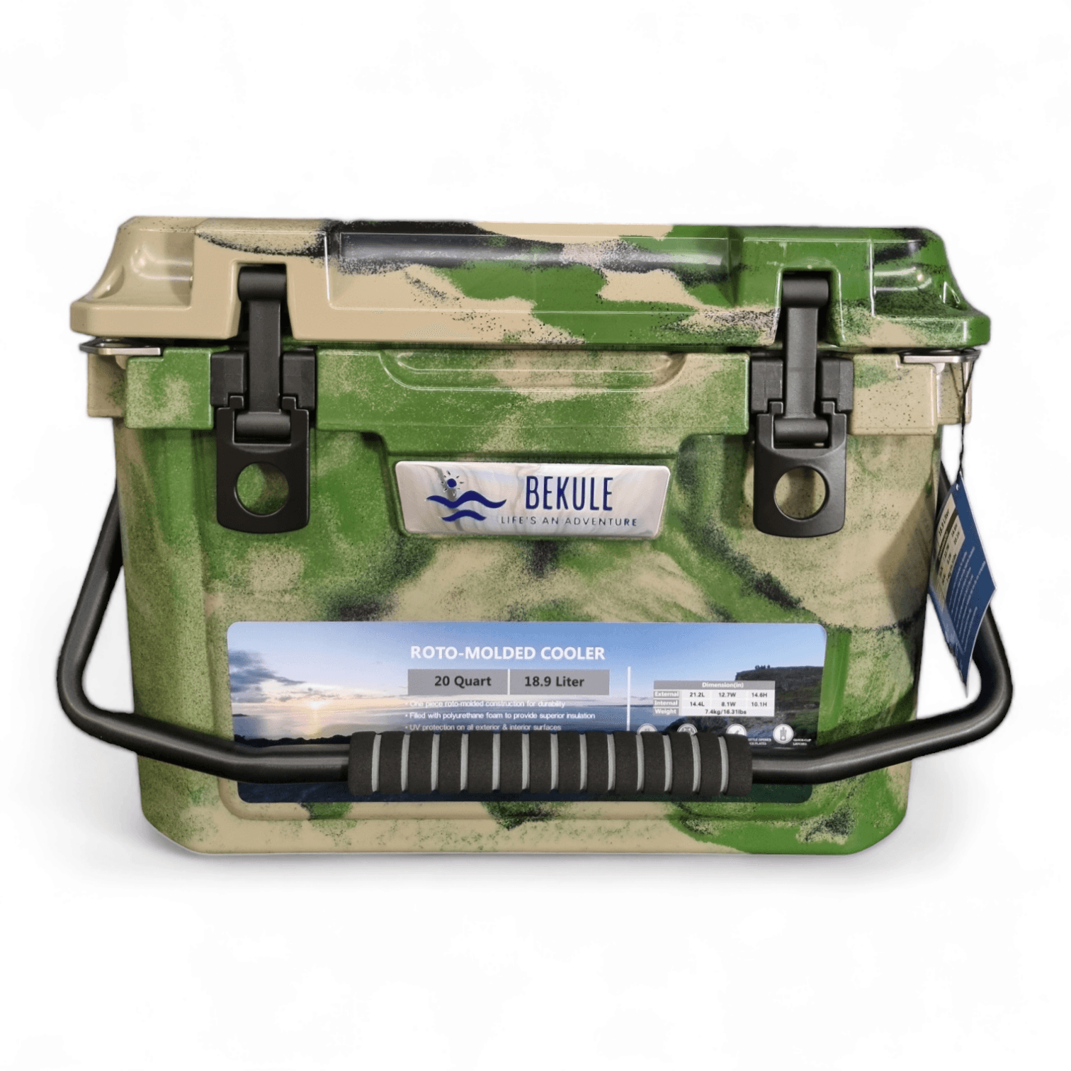 BEKULE 20 Coolbox ARMY CAMO Cooler Insulated -Built for any Adventure