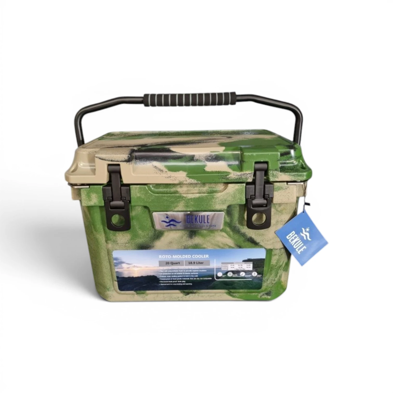 BEKULE 20 Coolbox ARMY CAMO Cooler Insulated -Built for any Adventure - Image 2