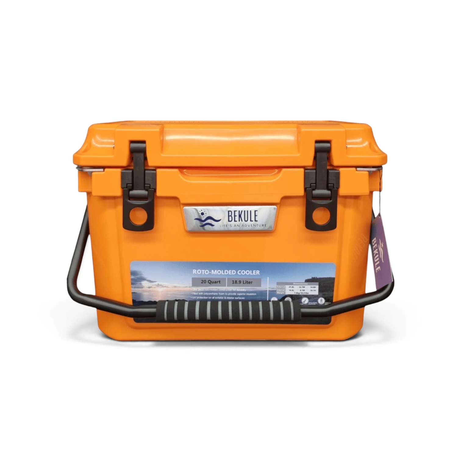 BEKULE 20 Coolbox ORANGE Cooler Insulated -Built for any Adventure
