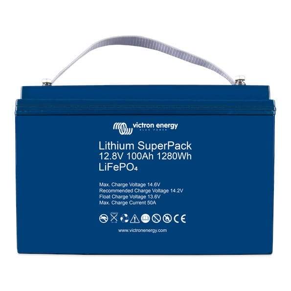 Victron Energy Lithium SuperPack 12,8V 100Ah (M8) High Current – BAT512110710 COLLECTION ONLY