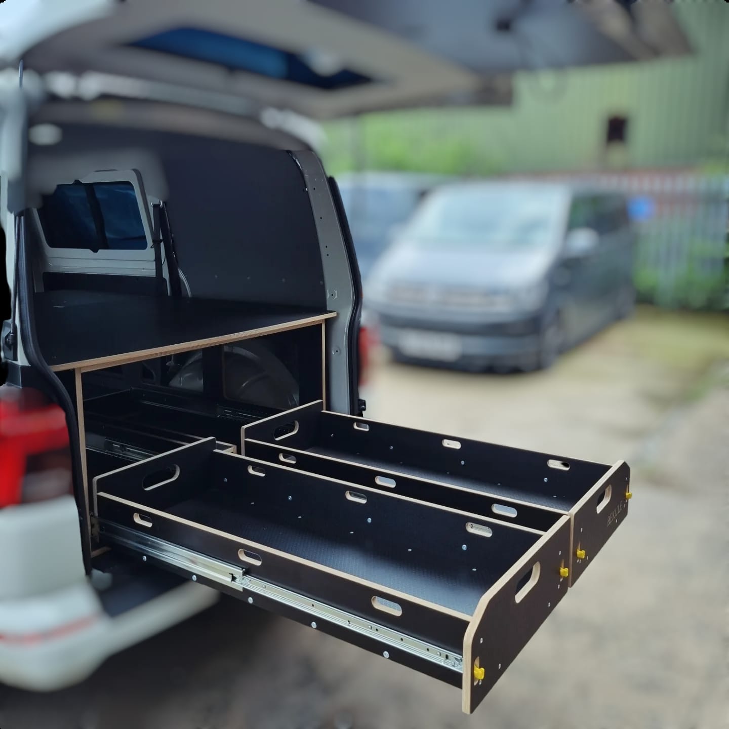 BEKULE OutBack XW Twin Kombi utility bed pod VW T5 t6 Transporter camper SWB & LWB Birch - Image 2