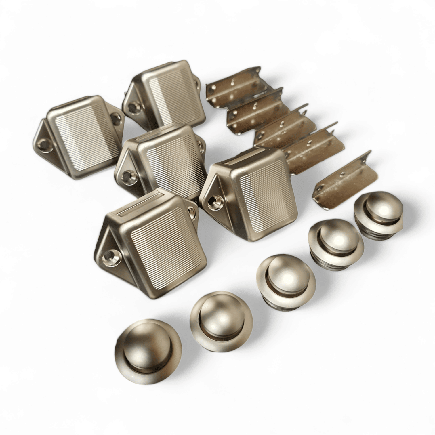 5 pack MINI NICKEL PUSH BUTTON CATCH BEST QUALITY