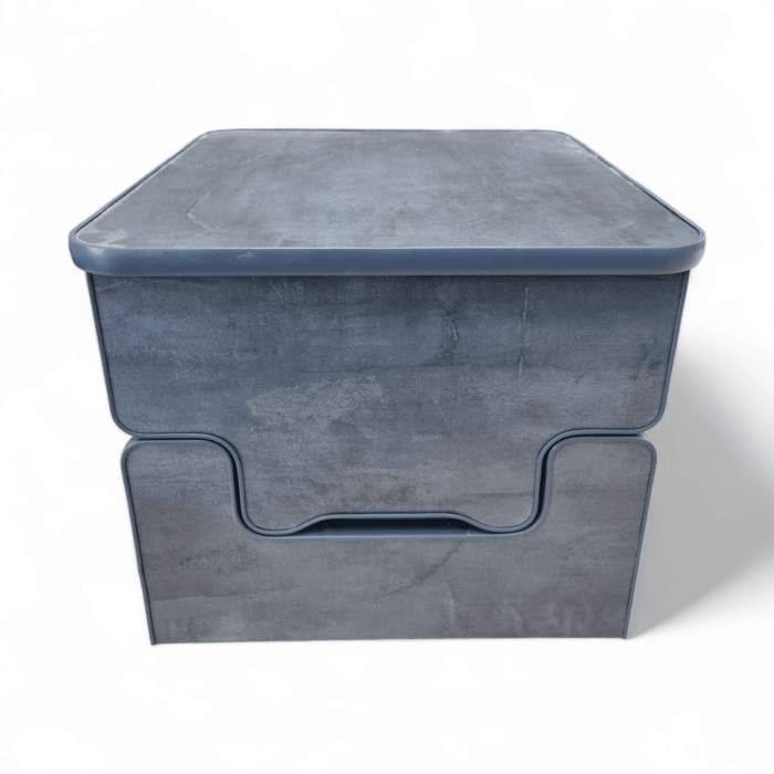 Silver Grey Metal Slate Camper Toilet Storage Box For Thetford 135 and 335 Porta potti Buddy seat Boom Box t5 t6