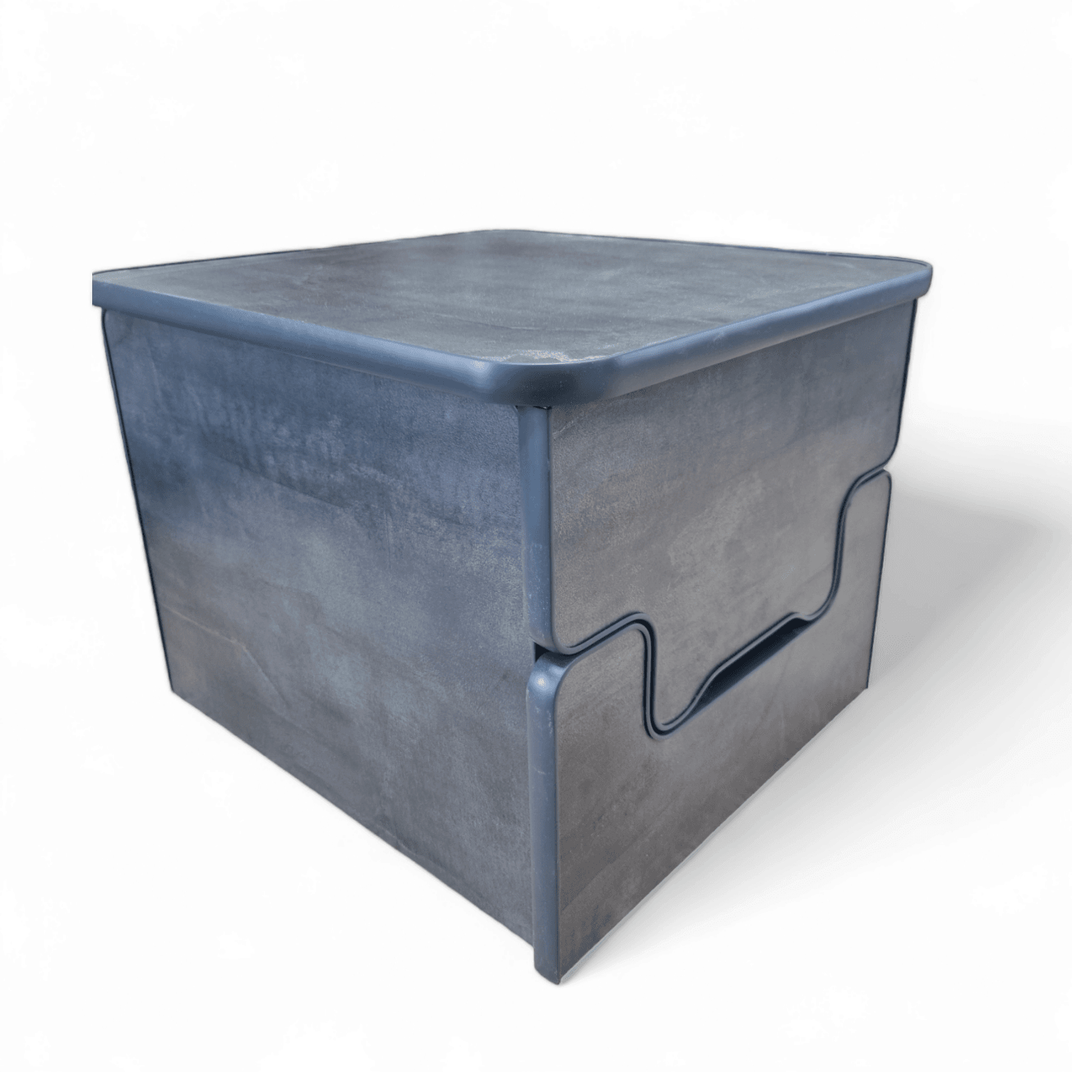 Silver Grey Metal Slate Camper Toilet Storage Box For Thetford 135 and 335 Porta potti Buddy seat Boom Box t5 t6 - Image 2