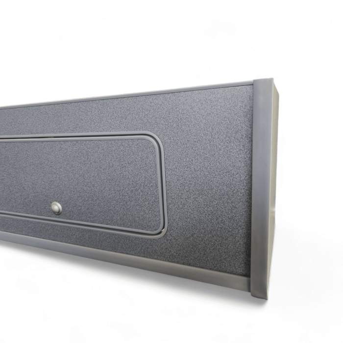 1200mm Silver Grey Slate Metal Overhead Lockers camper RaceVan lightweight ply Campervan - Image 3