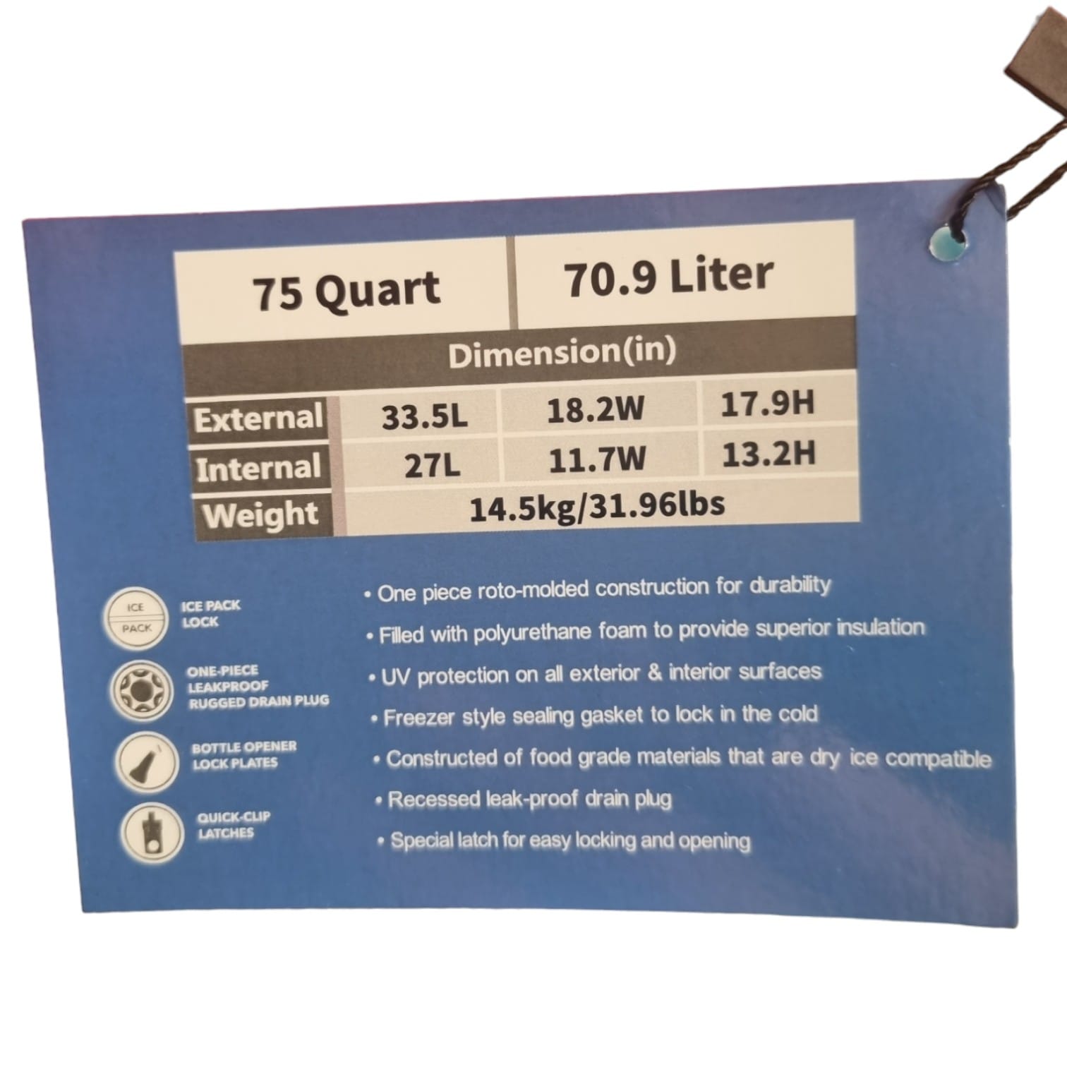 BEKULE Mega Kube 75 Coolbox RED Cooler Insulated -Built for any Adventure - Image 7