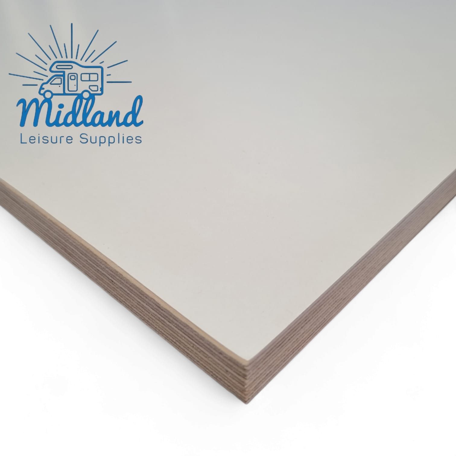 White Birch satin smooth melamine 15mm ply