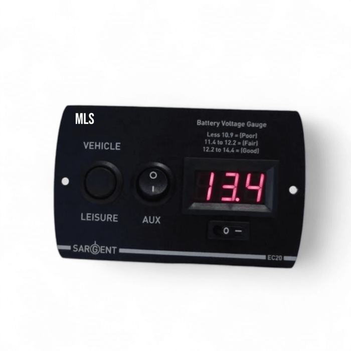 SARGENT EC20 12V display Control PANEL Battery VOLTAGE METER DIGITAL AUX