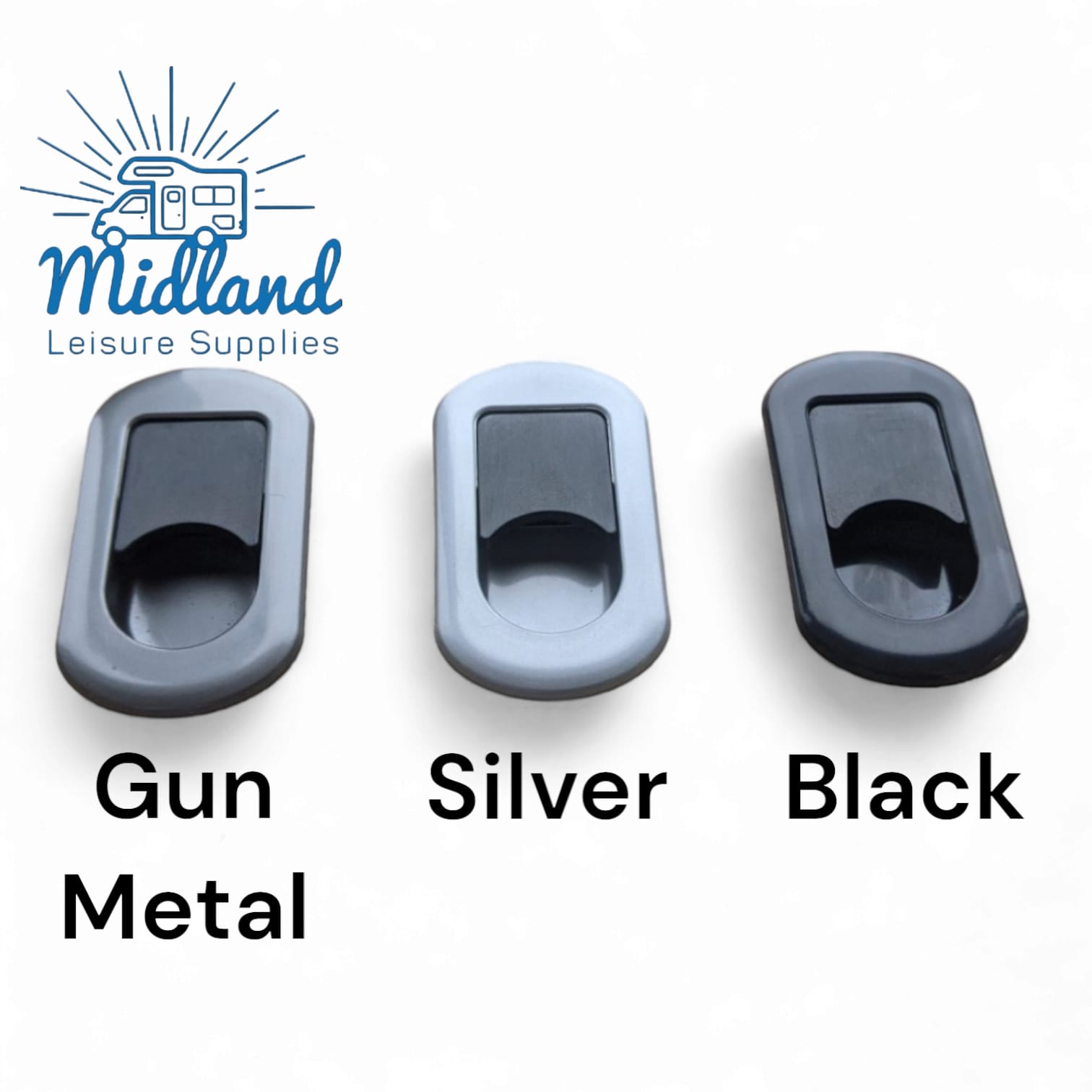 Silver flush door locker catch button princess - Image 2