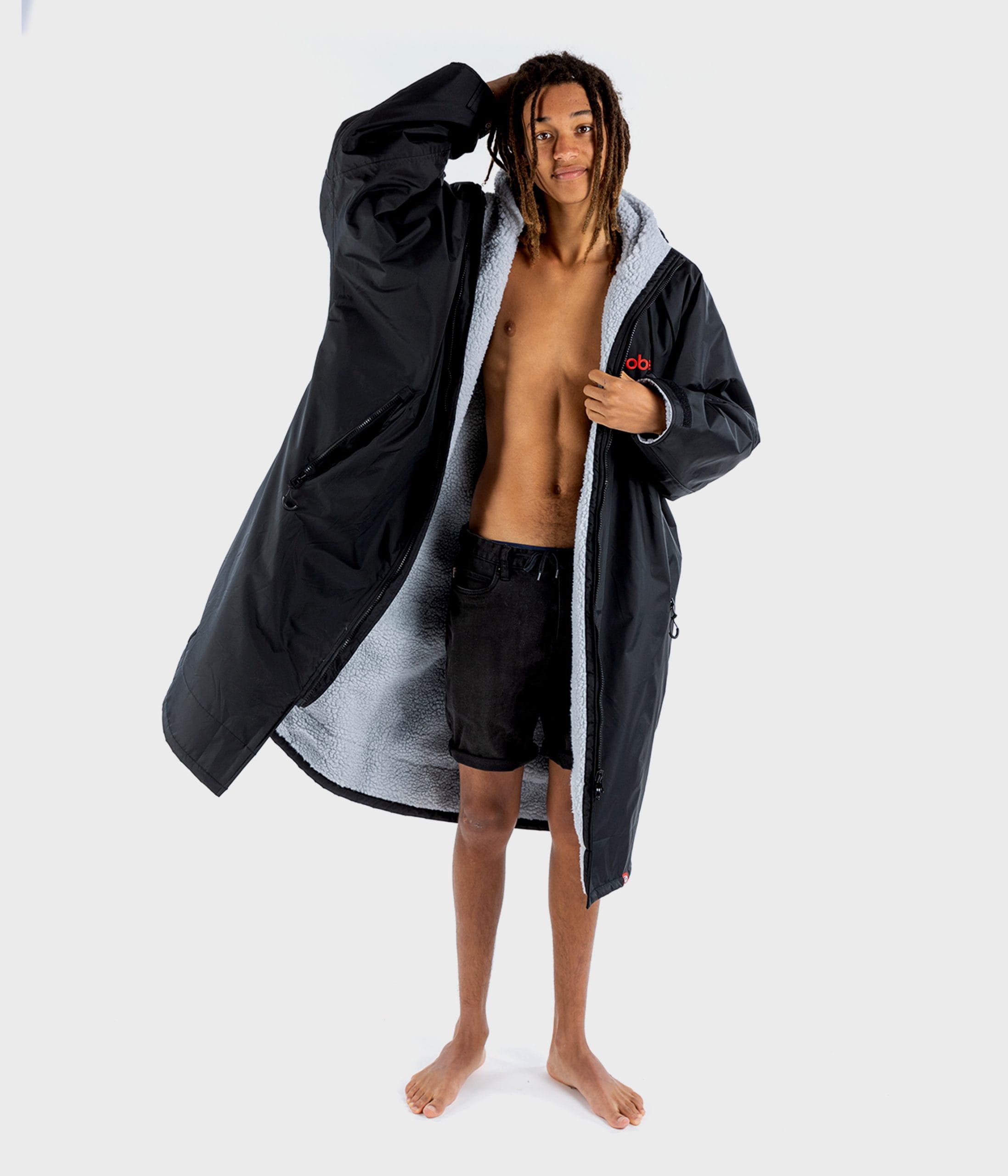 dryrobe® Advance | Long Sleeve Black Grey - Image 6