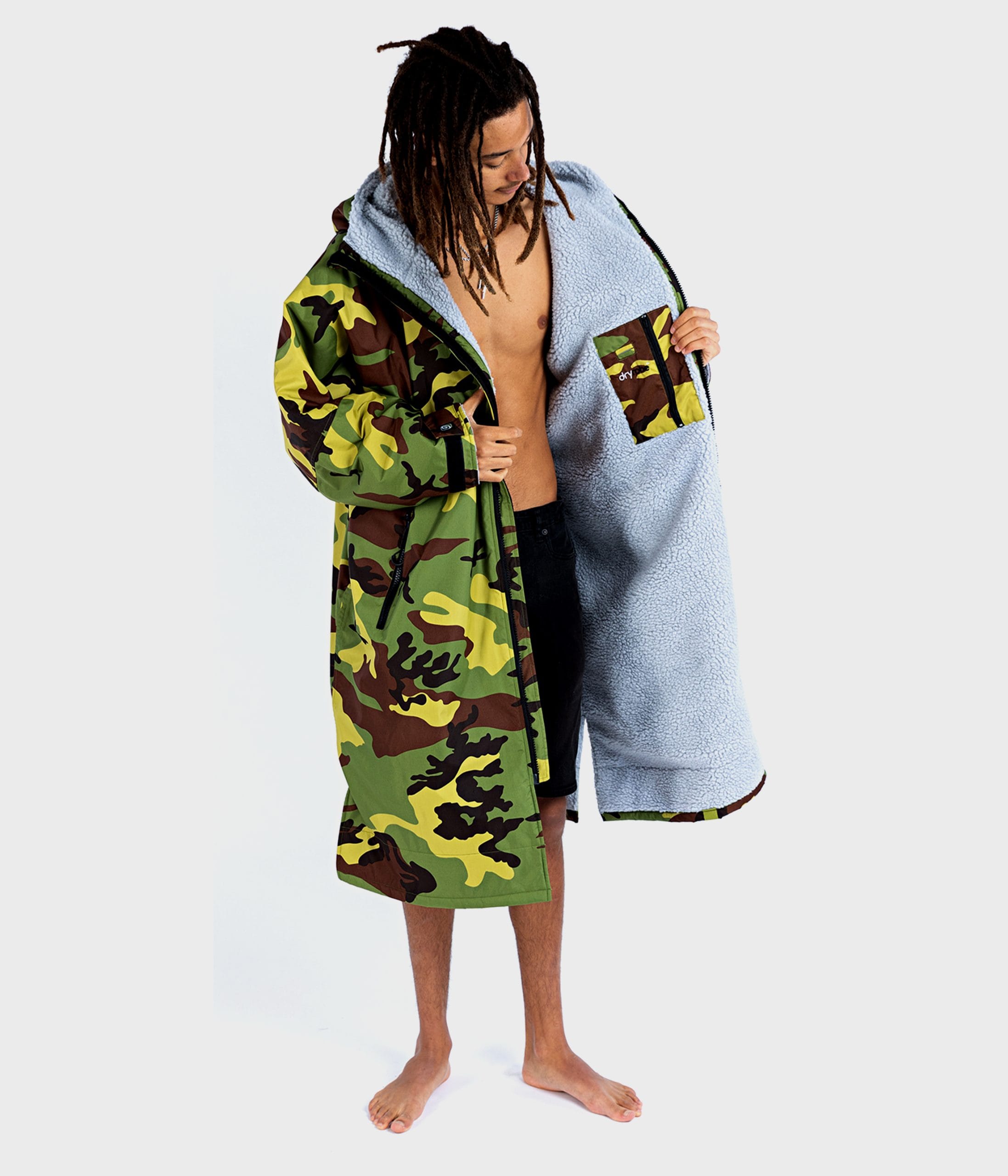 dryrobe® Advance | Long Sleeve Camo Grey - Image 2