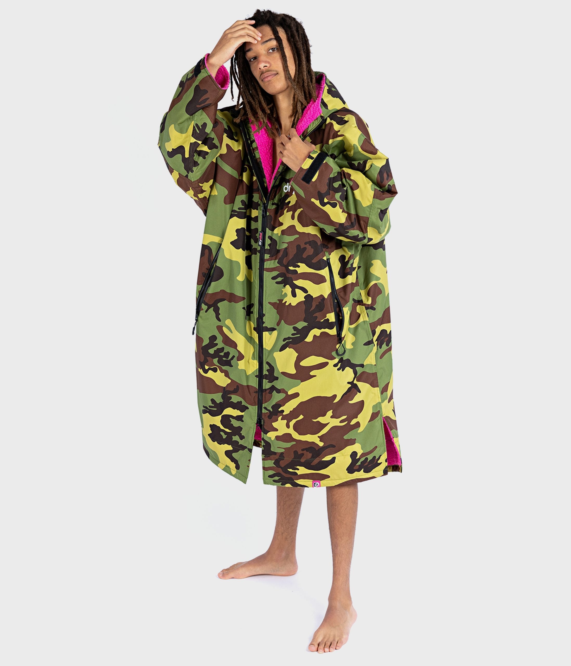 dryrobe® Advance | Long Sleeve Camo Pink - Image 4
