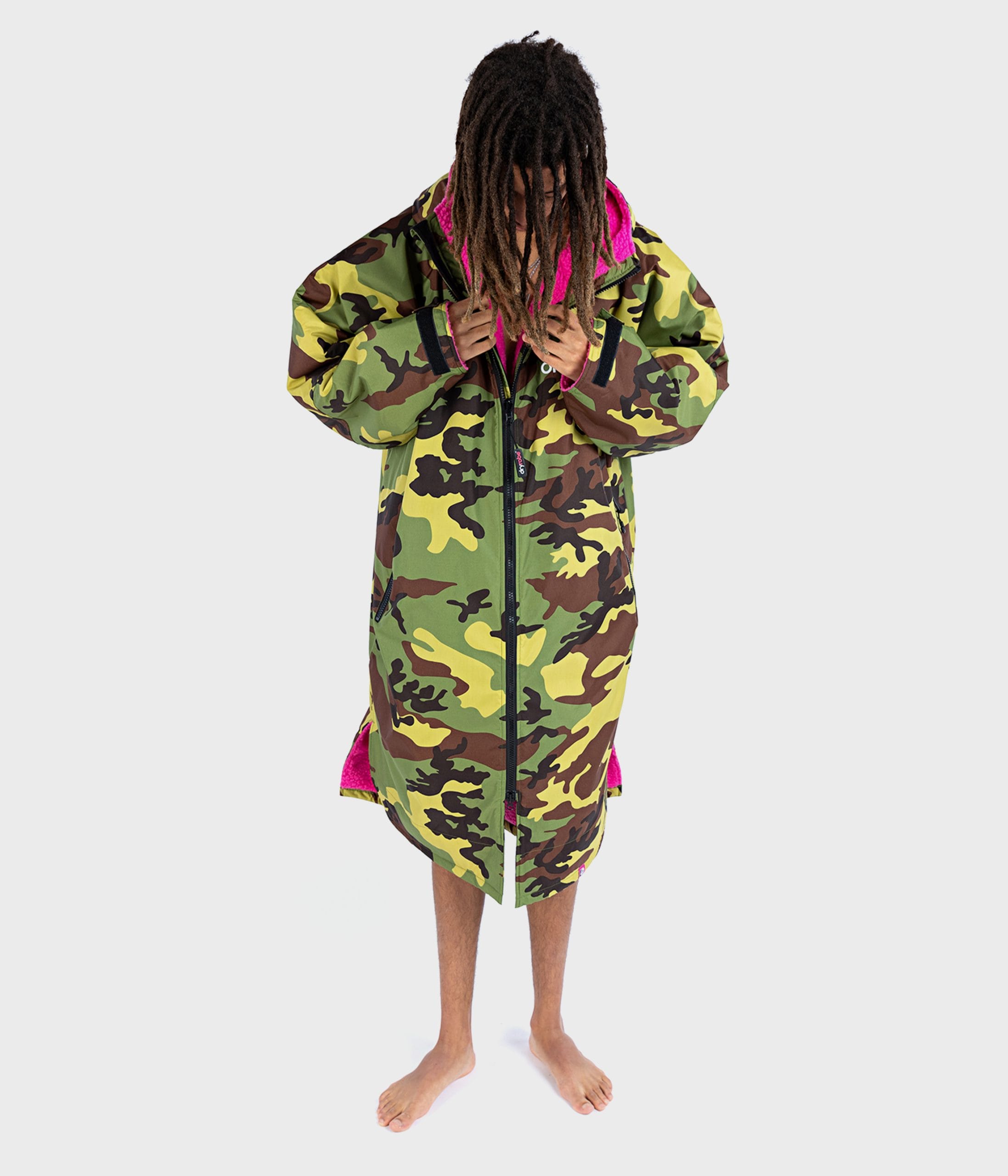 dryrobe® Advance | Long Sleeve Camo Pink - Image 3