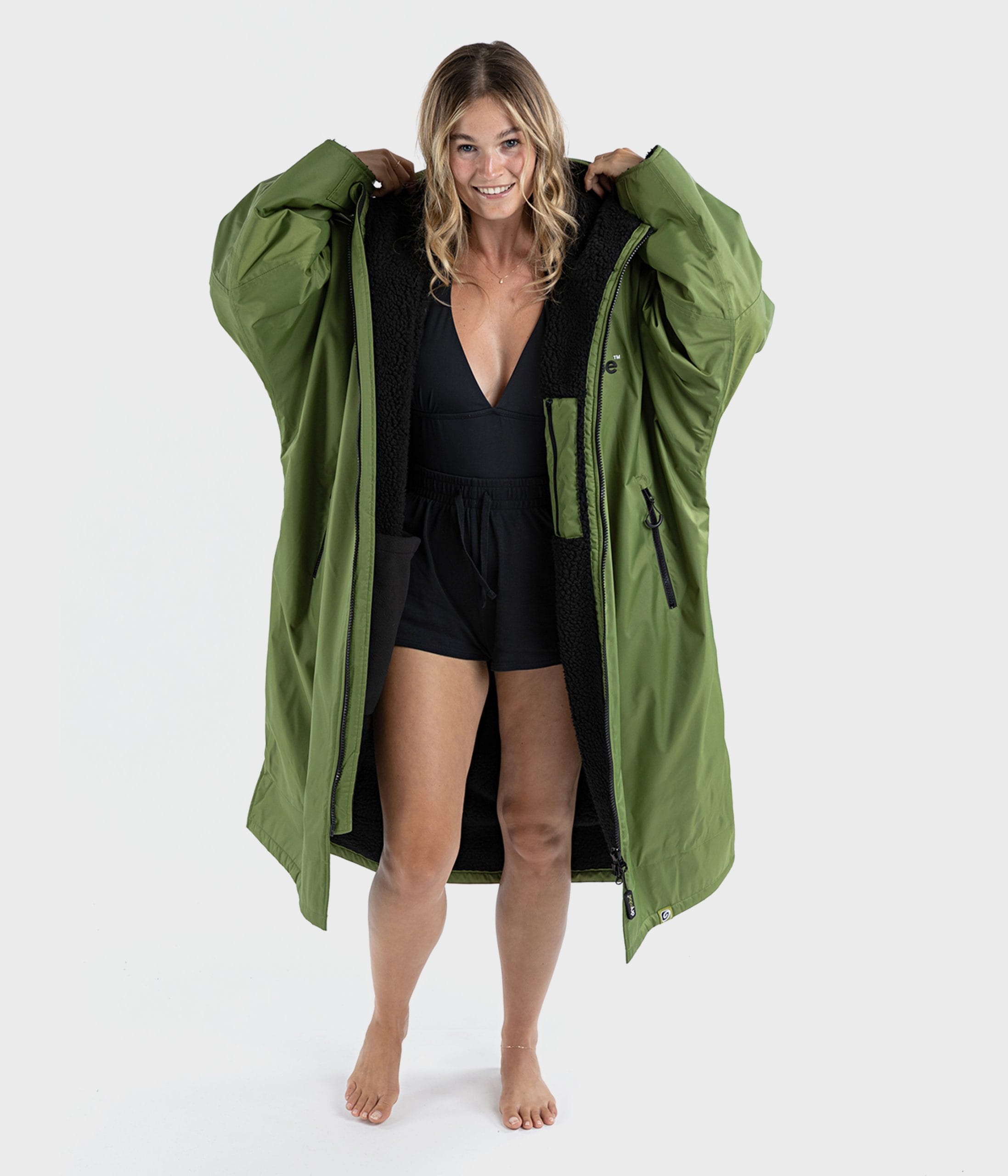 dryrobe® Advance | Long Sleeve - Forest Green Black - Image 4