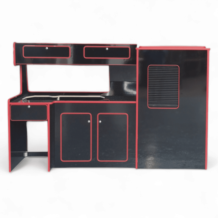 Black Gloss VW Transporter kitchen SWB