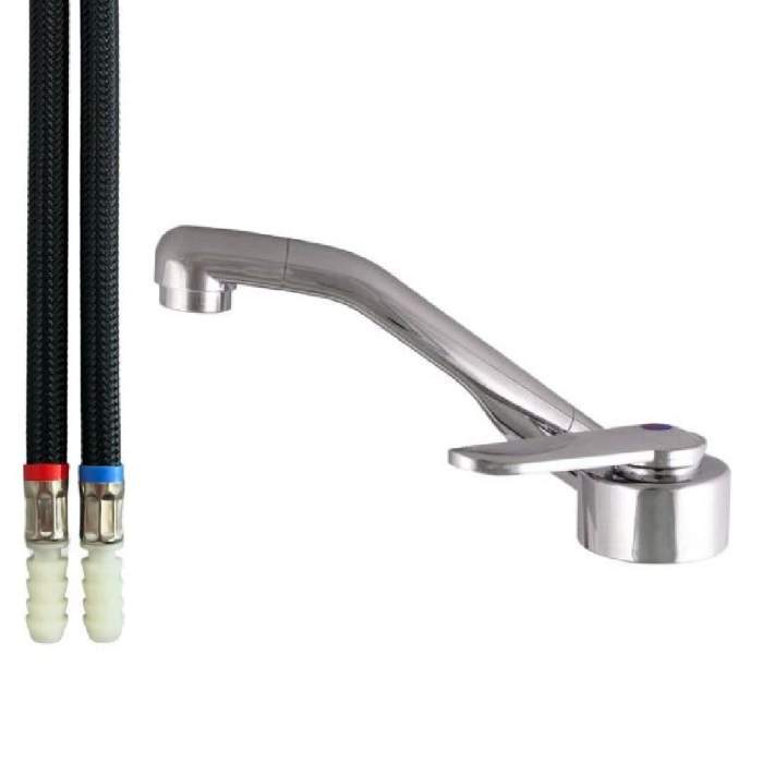 Comet Florenz mixer tap hot and cold Barb Ends 250mm long tails