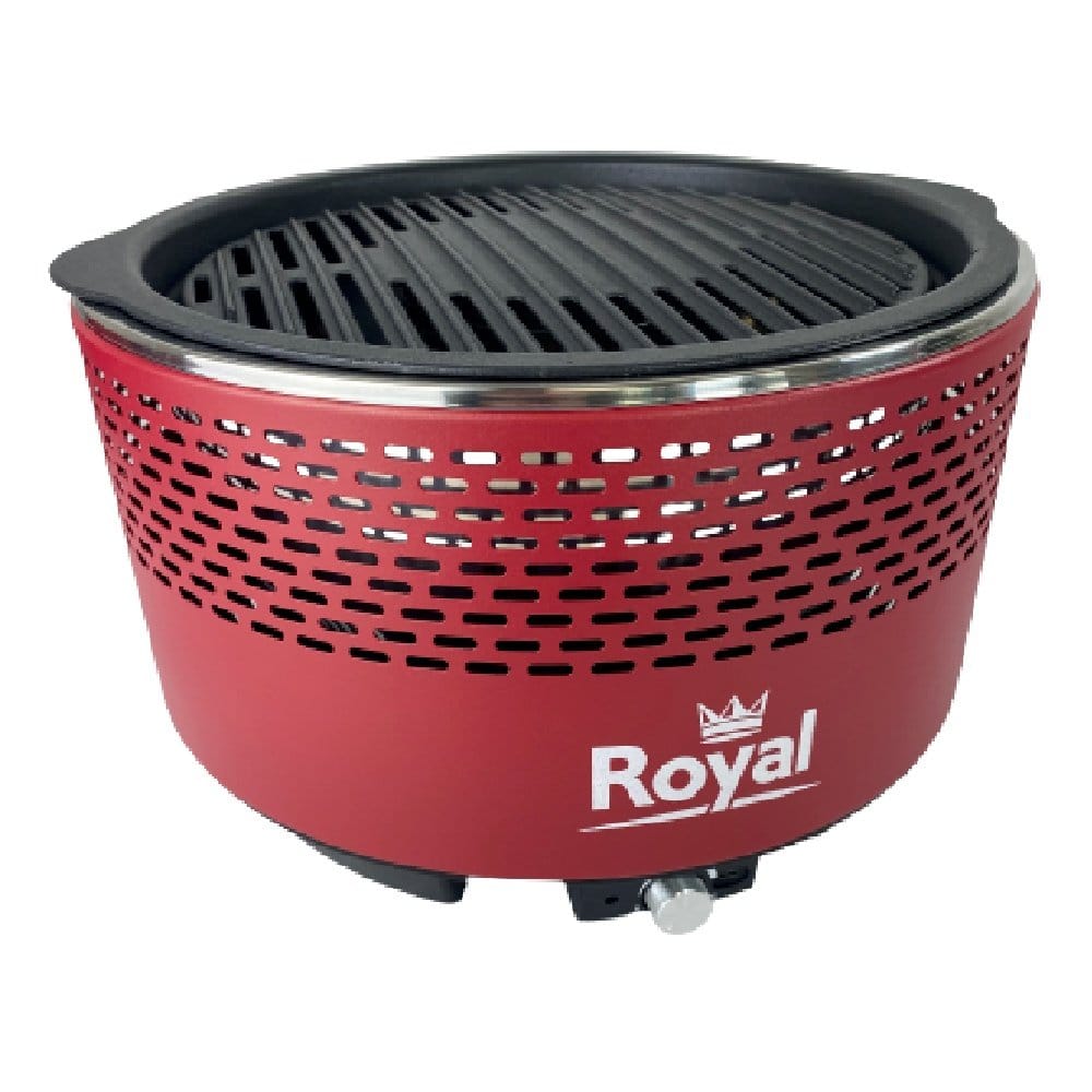 Royal Leisure Charcoal Smokeless Portable BBQ RED - Image 2