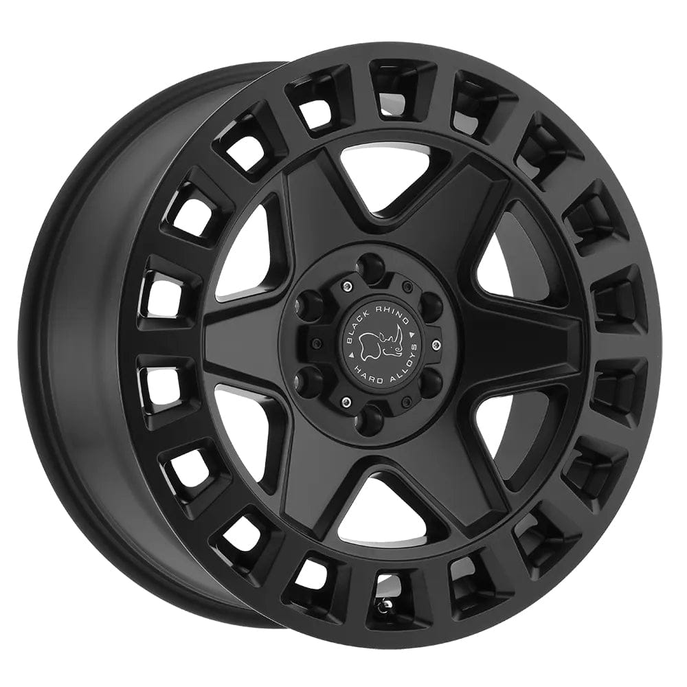 Black Rhino Set of 4x York 5-120 17X8 Matt Black +35mm Offset 1780YRK355120M76