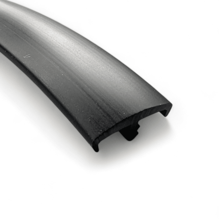 Double Lip T-trim 15-16mm BLACK KNOCK ON EDGING - Image 2