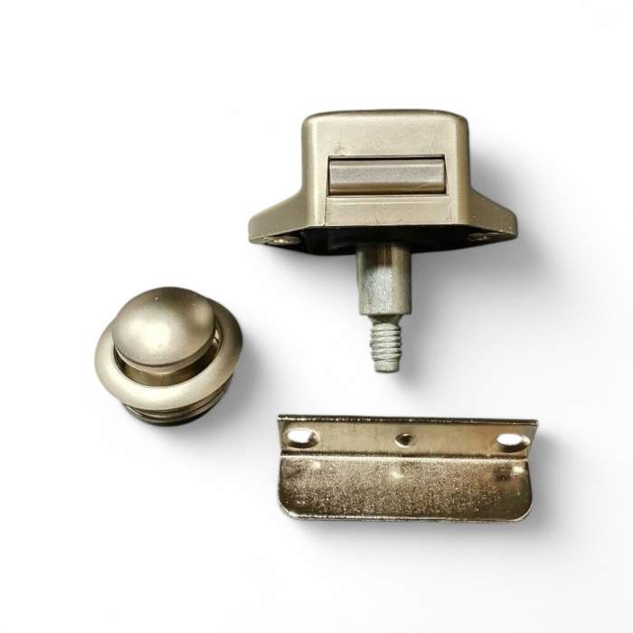Single MINI NICKEL PUSH BUTTON CATCH Hafele - Image 2