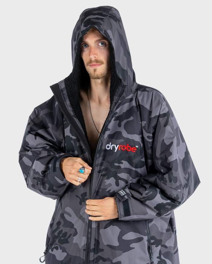 dryrobe® Advance | Long Sleeve - Black Camo - Image 2