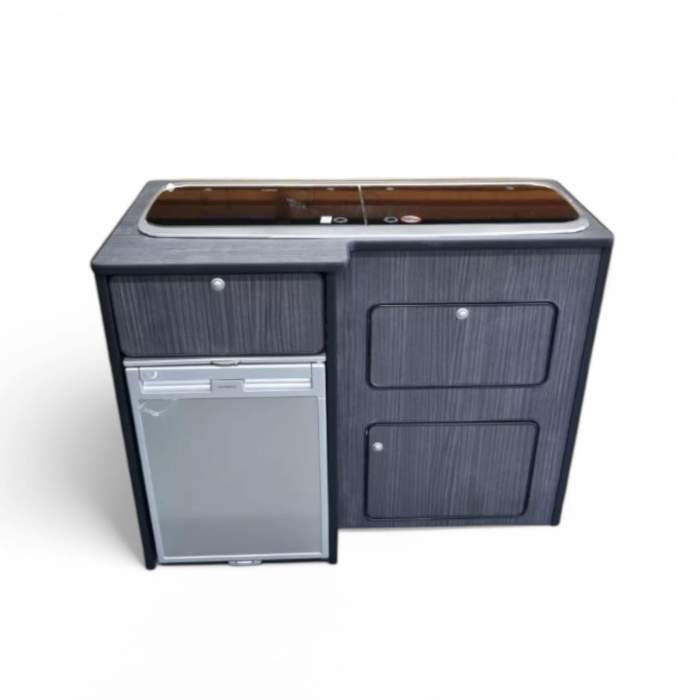 Black Hacienda Lightweight ply Camper kitchen pod Camper Van 9222 and crx50 POD