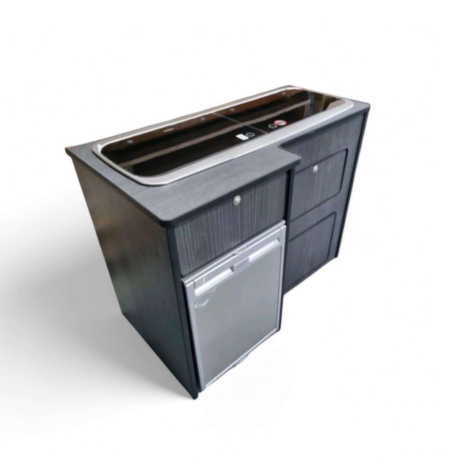 Black Hacienda Lightweight ply Camper kitchen pod Camper Van 9222 and crx50 POD - Image 2