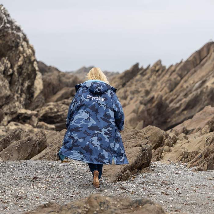 dryrobe® Advance | Long Sleeve - Blue Camo Blue - Image 3