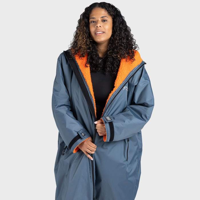 dryrobe® Advance | Long Sleeve - Dark Grey Orange - Image 4