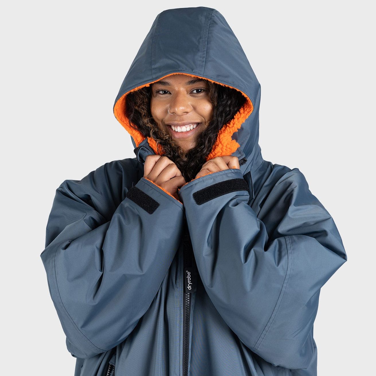 dryrobe® Advance | Long Sleeve - Dark Grey Orange - Image 6