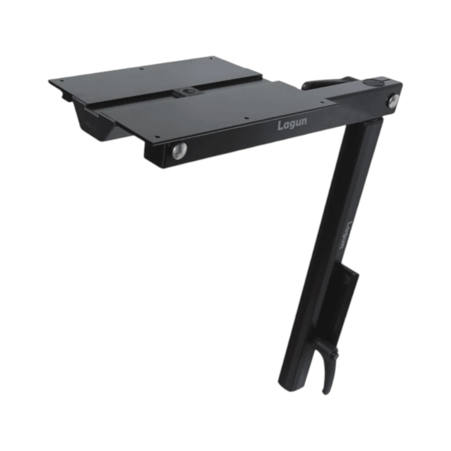 Carbon Black Lagun table leg system swivelling aluminium adjustable 30662 ref 32130