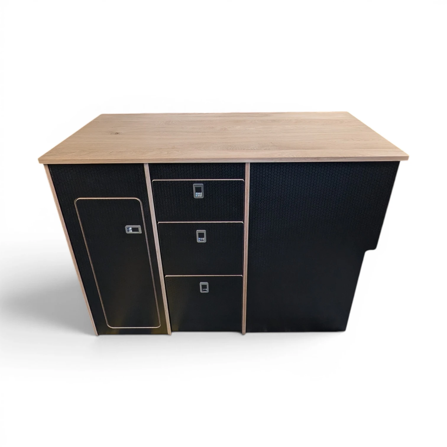 1220mm Birch HEXA KITCHEN POD FOR 50L FRIDGE Racevan Crafter MAN TGE - Image 4