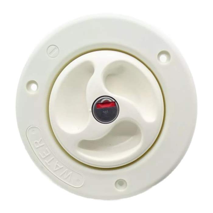 White 40mm Fresh Water filler Locking Cap Zadi Water