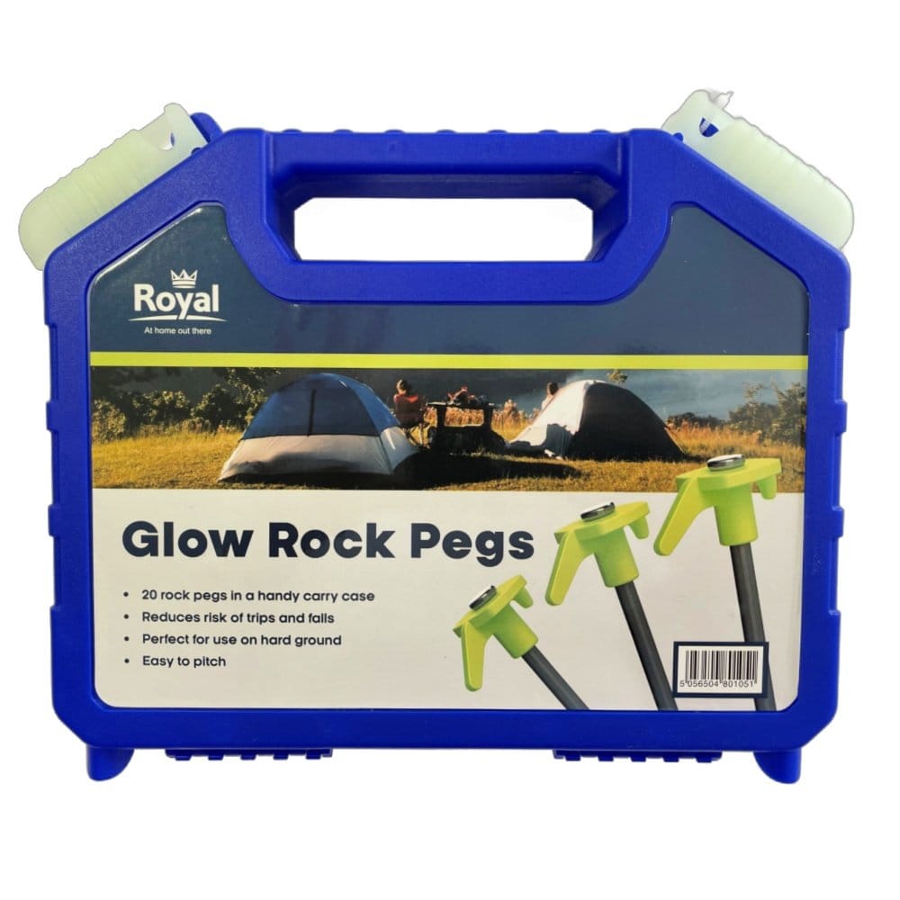 Glow Up Royal Leisure Robust Rock Pegs in Case 20 pack L244