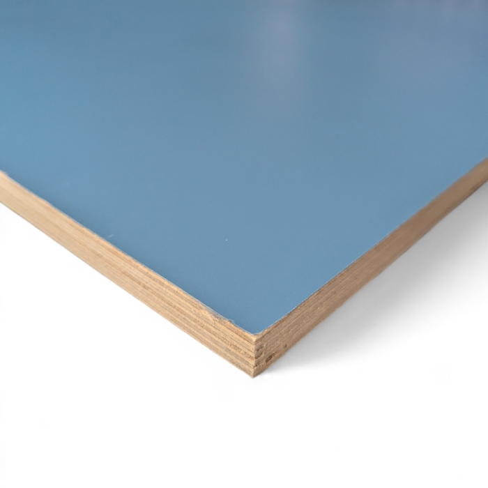 SKY Blue satin smooth melamine Birch 15mm ply Altofina laminate ALTOFINA 013