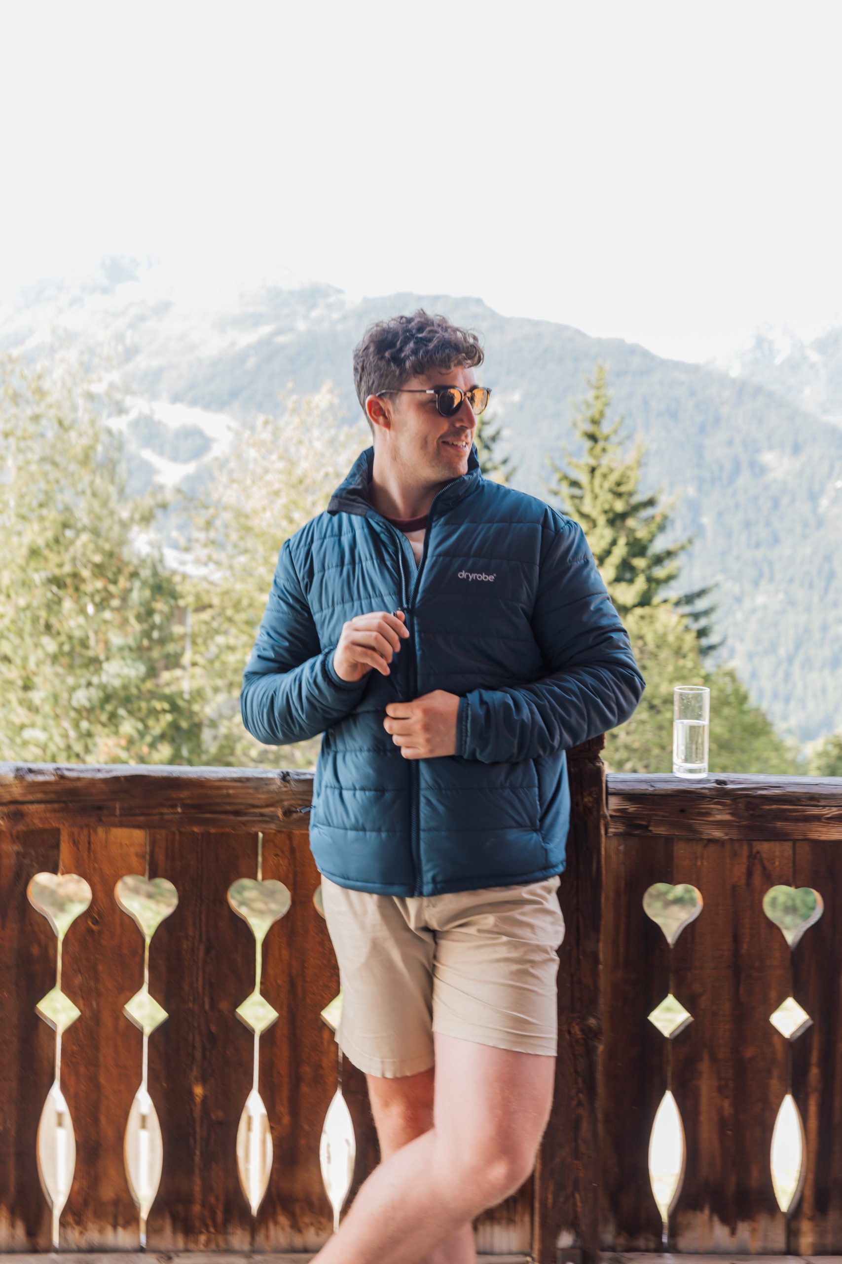 dryrobe® Mid Layer Deep Sea Blue Men's Light Weight Jacket