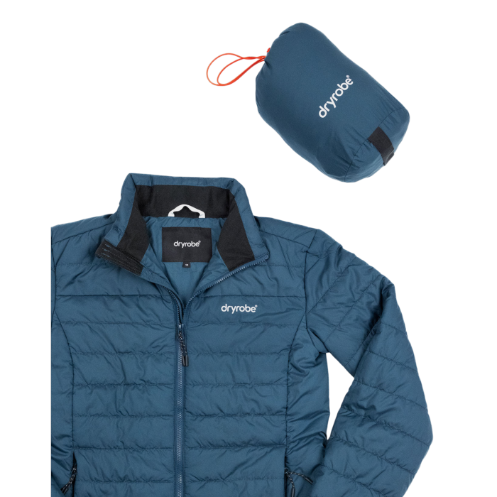 dryrobe® Mid Layer Deep Sea Blue Women's Light Weight Jacket - Image 5