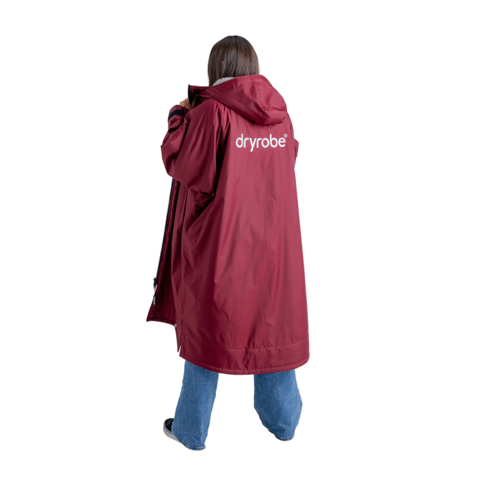 dryrobe® Advance | Long Sleeve - Burgundy Grey - Image 5