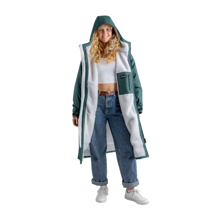 dryrobe® Advance | Long Sleeve - Dark Green Grey - Image 2