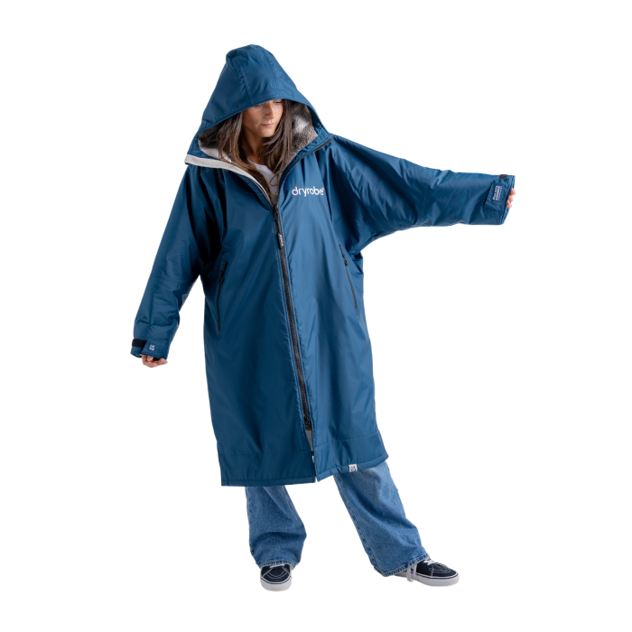 dryrobe® Advance | Long Sleeve - Deep Sea Blue - Image 3