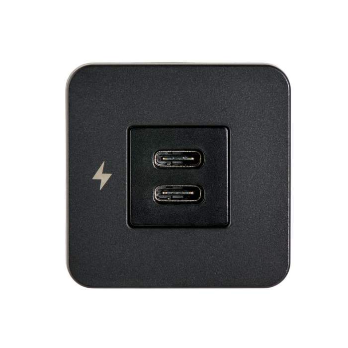 Scanstrut tile USB-C / USB-C interior charging socket 12/24v Black Bezel SC-TILE-20